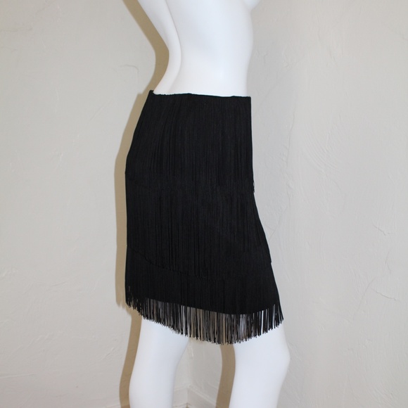 MICHAEL KORS COLLECTION - $1595 HEIDI's Runway BodyCon Flapper Fringe Skirt 6 - Picture 12 of 14